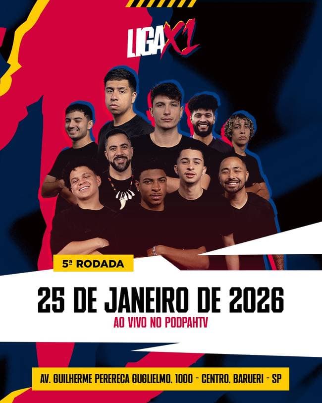 Liga de X1 Podpah - 5ª Rodada 25-01-2026