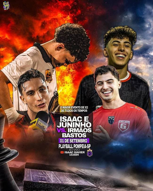 Liga das Estrelas - Isaac Xavier e Juninho Manella X Irmãos Bastos