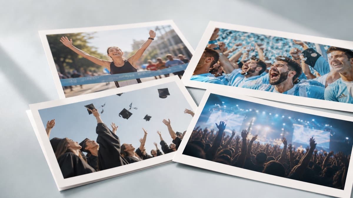 Printed event photos ready to ship to the customer